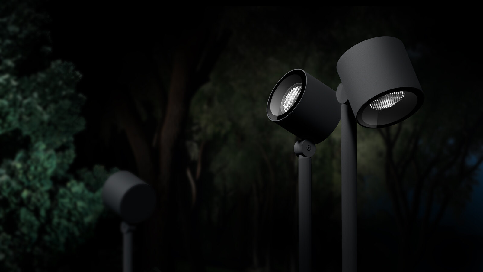 Linea Light presenta Periskop Round — proyectores de exterior con óptica Hyper Spot